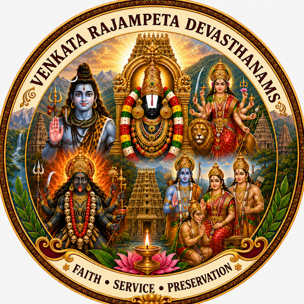 Venkata Rajampeta Devasthanams logo